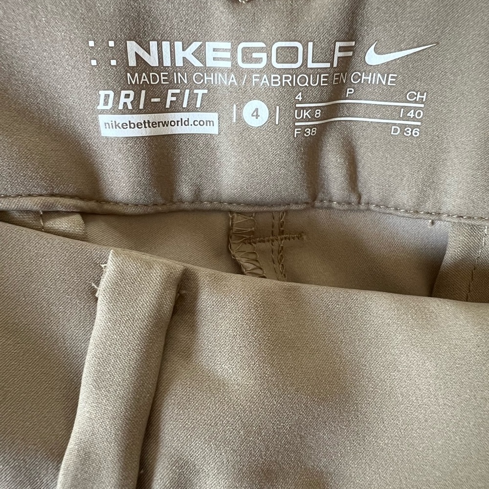 Nike dri-fit golf size khaki straight leg golf pants size 4 - Picture 4 of 5